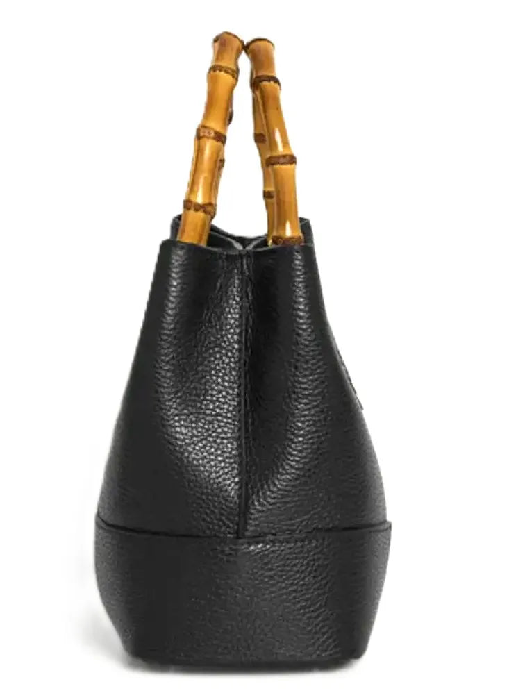 Royaa Handmade Genuine Leather Luxury Fashion Tote Handbag Elegant Top Handle Purse Vintage Black Leather Frame Bag Lock