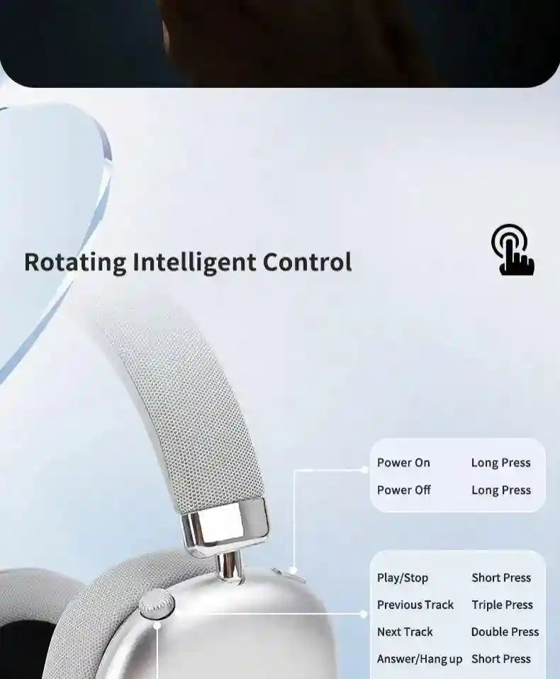 Tidesmit Wireless Over-Ear Headphones with Active Noise Cancellation Tidesmit