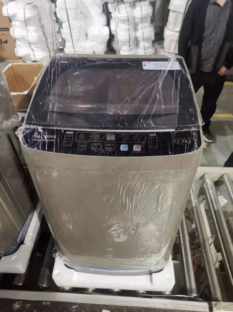 Tidesmit 12kg top load fully automatic washing machine interior stainless steel drum detail view