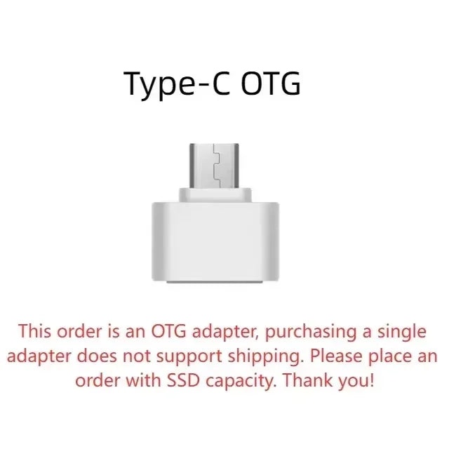 Portable External SSD 4TB High‑Speed Solid State Drive USB3.2 Type‑C Mass Storage Hard Disk 1TB 8TB 16TB for Laptop PC MAC Smart