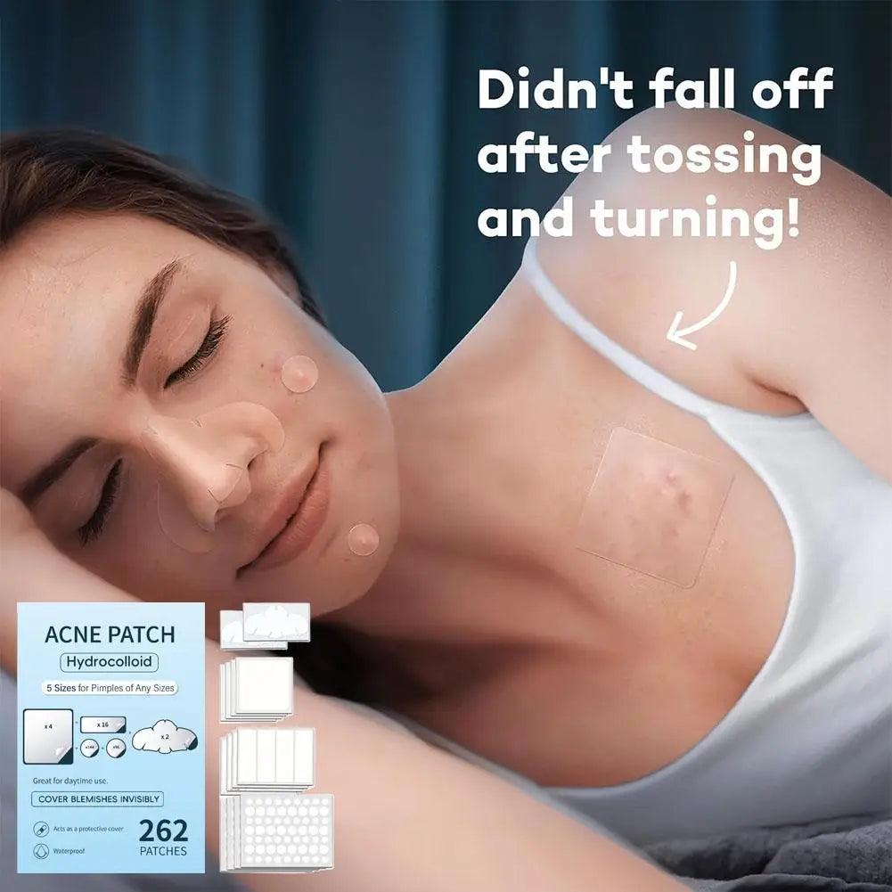 200/262/360pcs Salicylic Acid Acne Patches Mild Non-irritating Fade Black Acne Marks Facial Care Patches Acne Closure Removal
