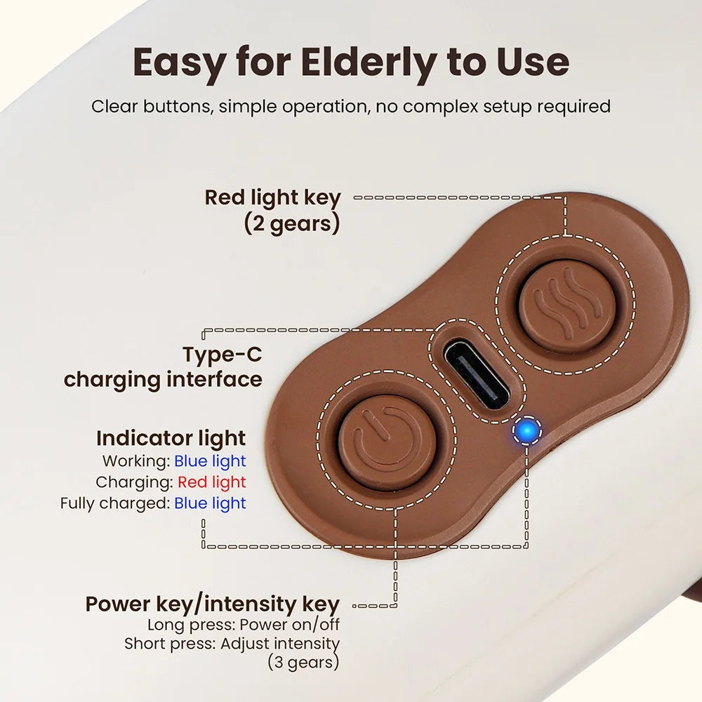 Neck and Shoulder Massager with 4D Kneading for Targeted Pain Relief Relaxation Treatment Tidesmit