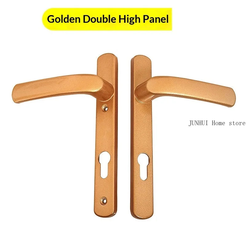 Thermal‑Break Aluminum Swing Door Ultra‑Thin Handle Lock for Aluminum Alloy Double Door Diamond‑Mesh Screen Door Hardware