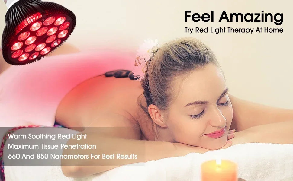 LED Therapy Lamp 660nm 850nm Near-infrared Therapy Lamp PAR38 Beauty Lamp Led Light Therapy Body Care