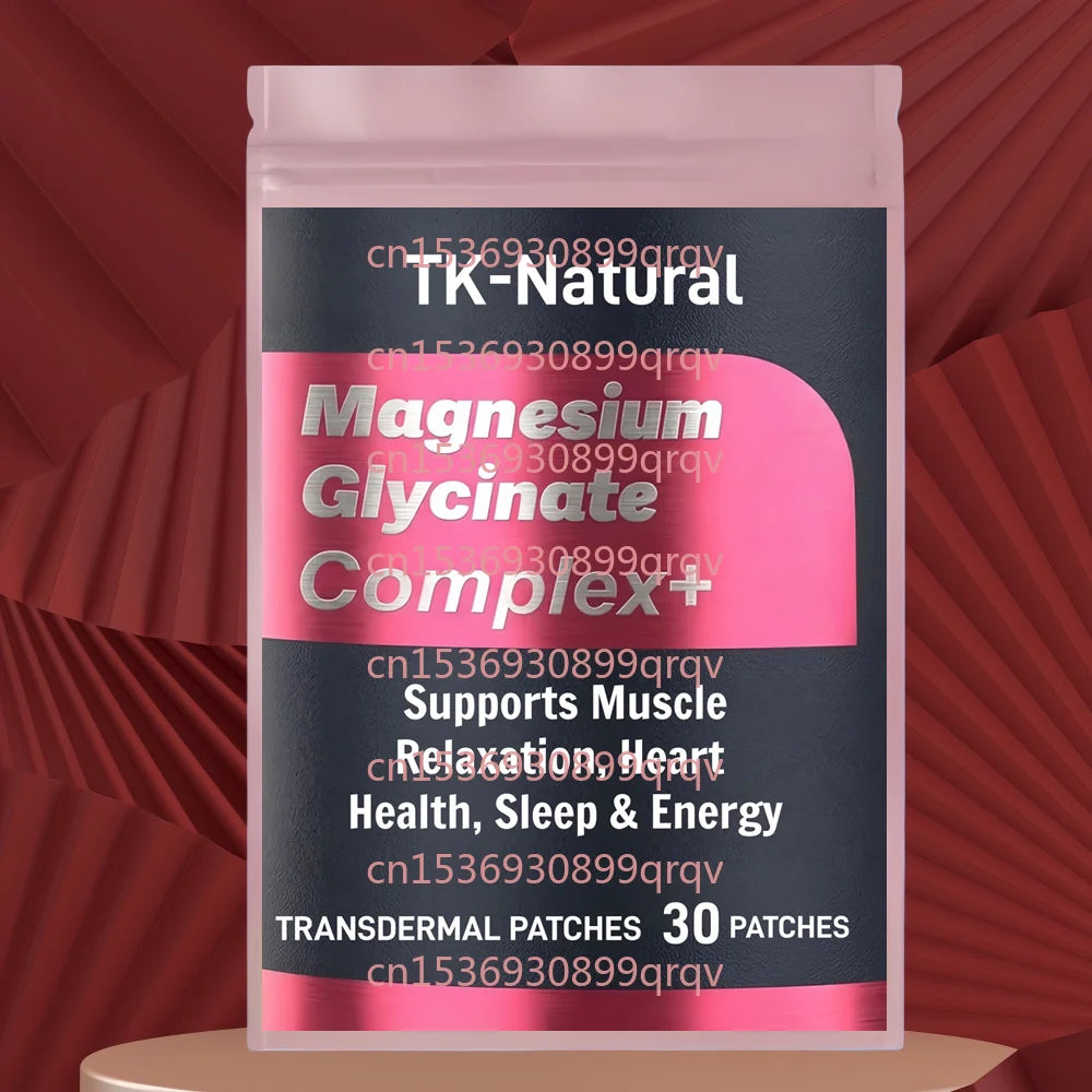 30 Patches Magnesium Complex Transdermal Patches Magnesium Glycinate Supports Muscle Relaxation, Heart Health, Sleep & Energy