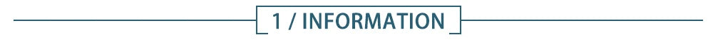 Information section header graphic