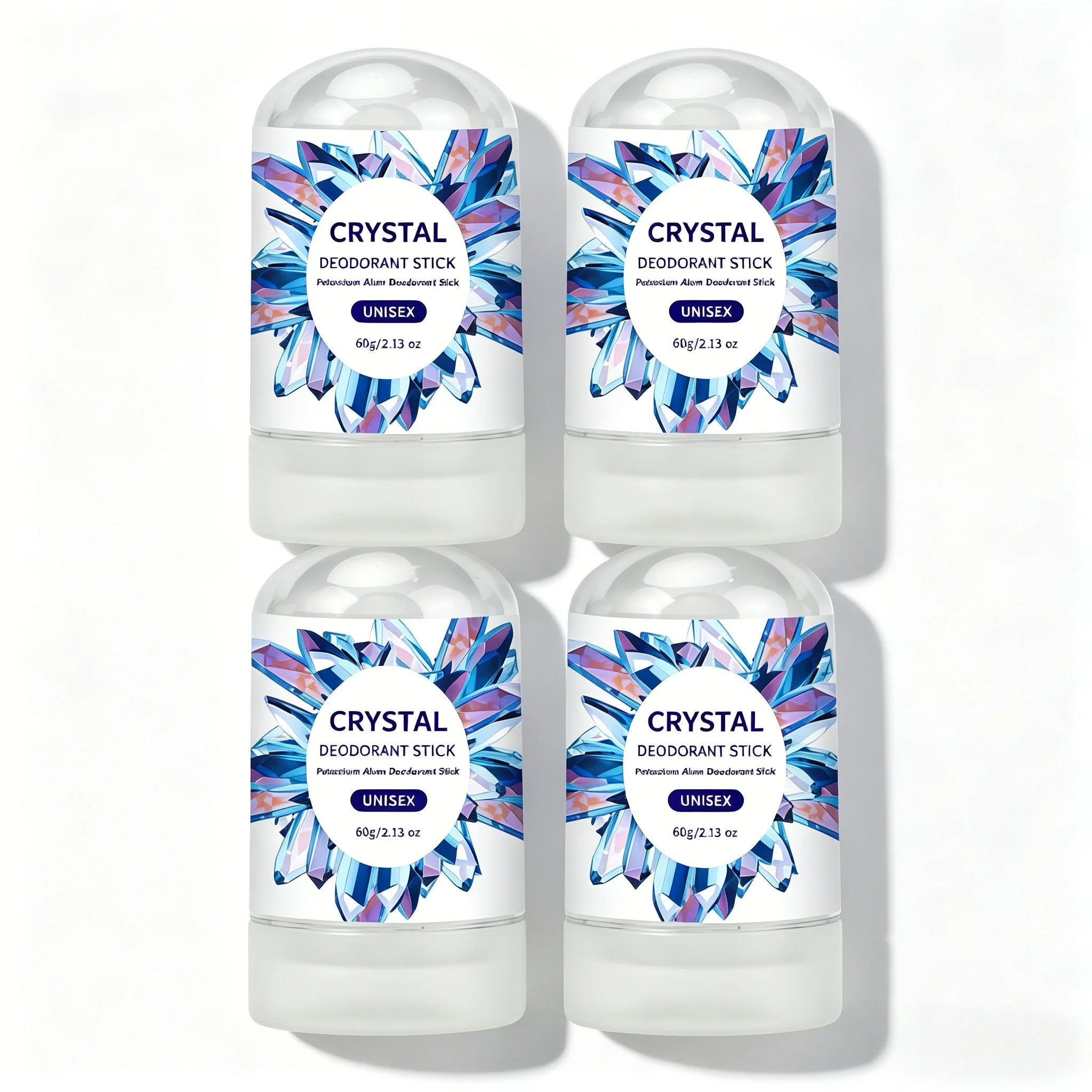 Tidesmit Crystal Alum Deodorant Stick 60g, unscented mineral salt antiperspirant for daily natural odor protection.