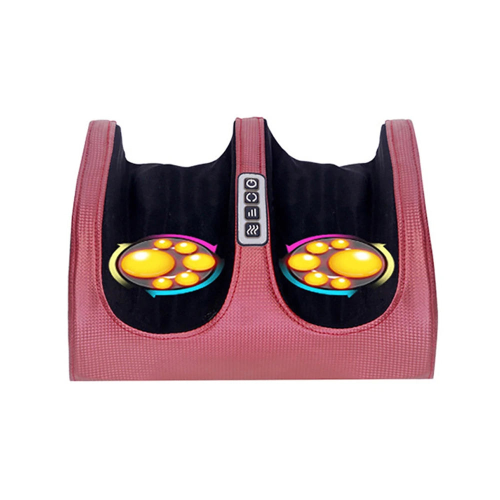 Electric Foot Massager with Heat Therapy - Deep Tissue Muscle Relief Body Shaping Massage Equipment Red Tidesmit