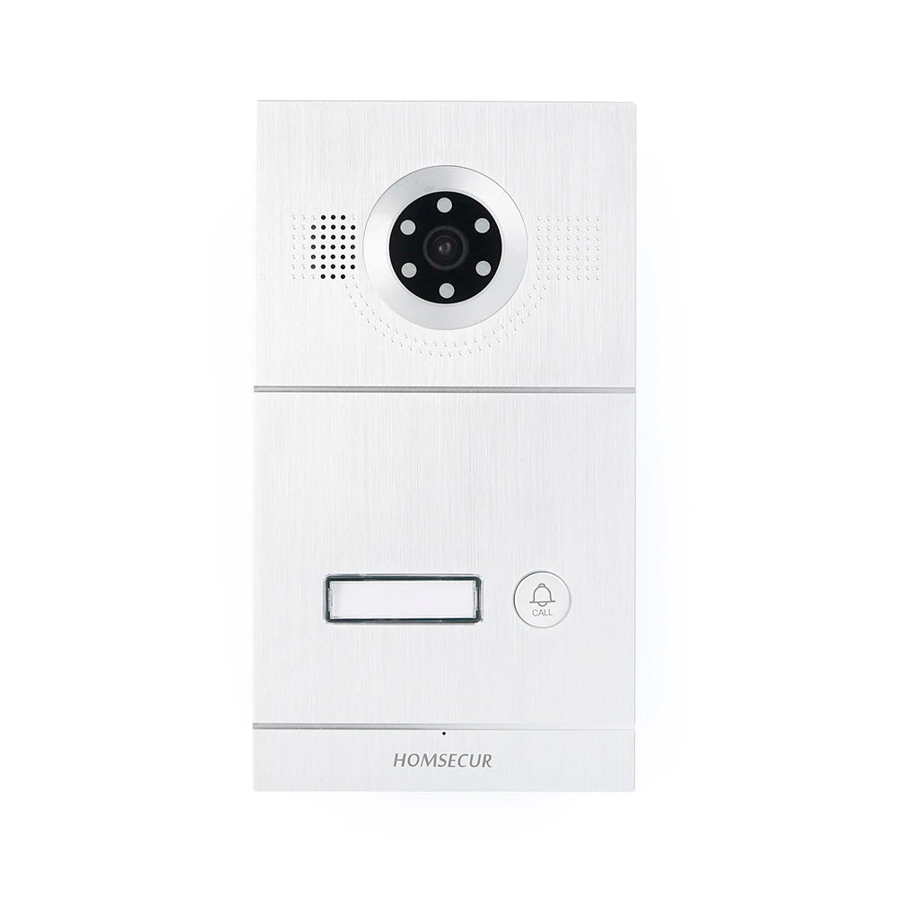 HOMSECUR PoE Powered Outdoor Doorbell Camera Rust-proof Aluminium Alloy BC121IP-1S Flush Mount For HDK IP Video Doorphone System