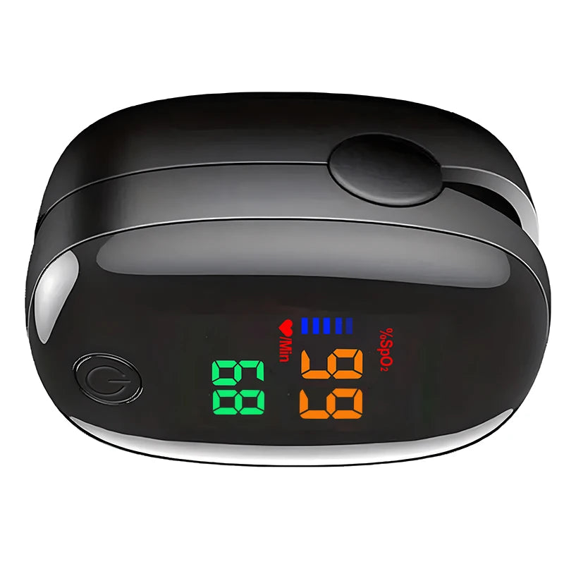 Finger Pulse Oximeter OLED Blood Oxygen Saturation Heart Rate Monitor Oxymeters Medical With Respiratory Digital Oximeter