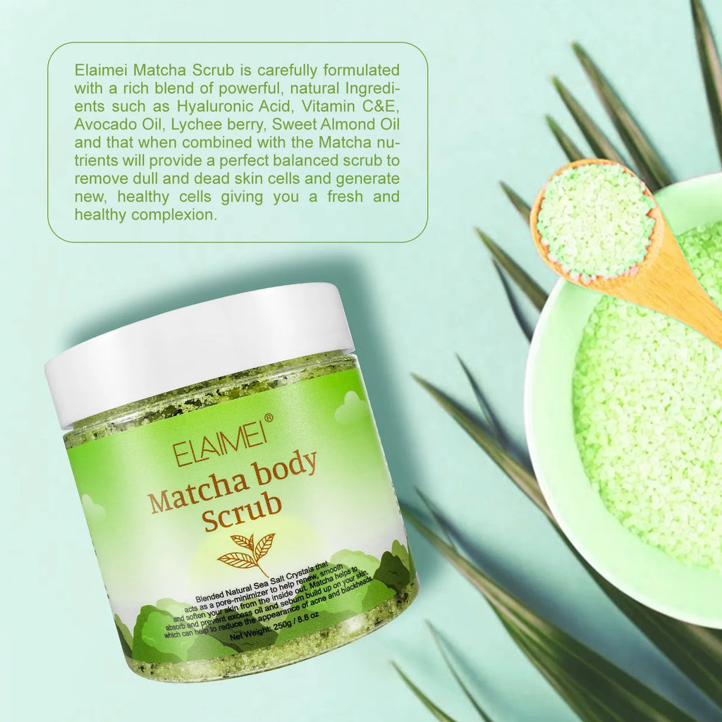 Matcha Body Scrub - Anti-Oxidant Skin Exfoliator by Tidesmit Scrubs Treatments Tidesmit