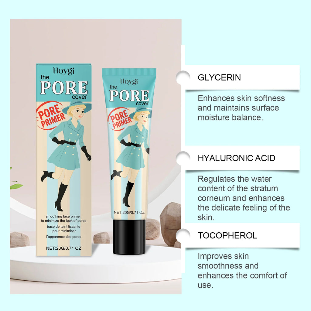 Tidesmit hydrating makeup primer texture close-up moisturizing skin brightening base for face makeup