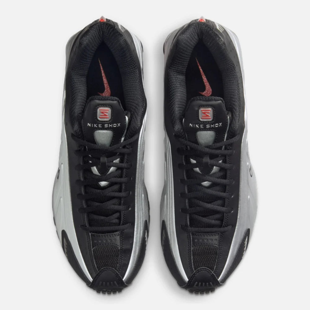 Men Nike Shox R4 HQ1988-002 Vintage Style Sneakers Column Shock Absorption Breathable All-Match Urban Running Trainers