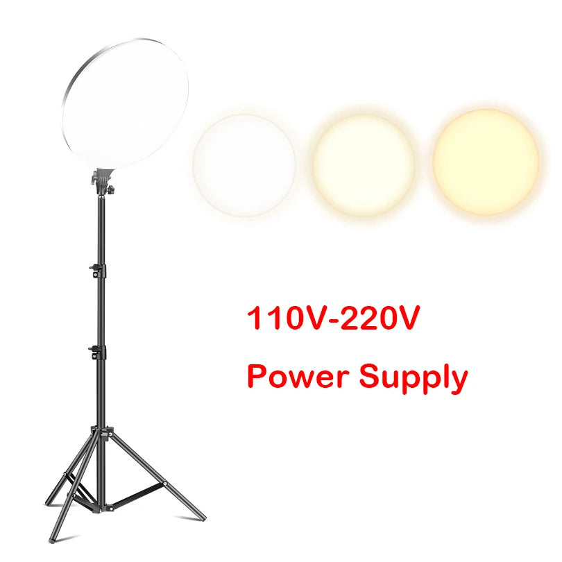 10 Inch LED Ring Light with Tripod Stand - Adjustable Photography Lighting Tidesmit