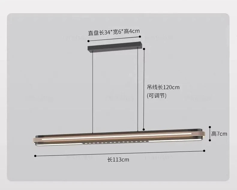 Minimalist LED Pendant Light 150cm - Modern Dining Room Lighting Tidesmit
