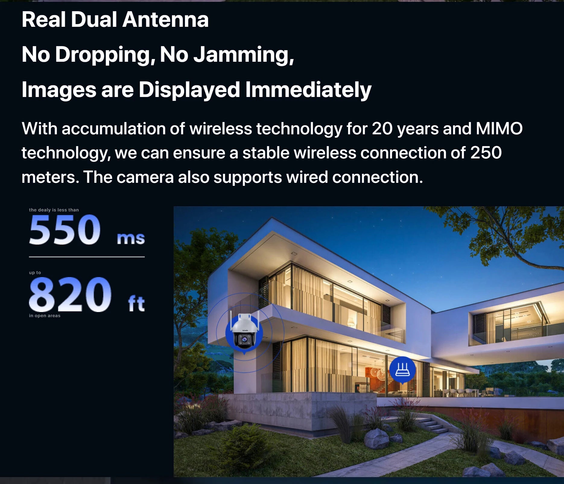 Tenda 4MP Outdoor Wi-Fi Pan/Tilt Camera CH7-WCA Full-Color 360° Visual Coverage Night Vision AI Motion Detection Smart Alarm