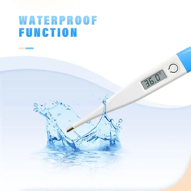 1/2/5pcs Thermometer Fever Digital Basal Body Oral Armpit Rectal Electronic LCD Display High-Precision Measurement Smart Heat
