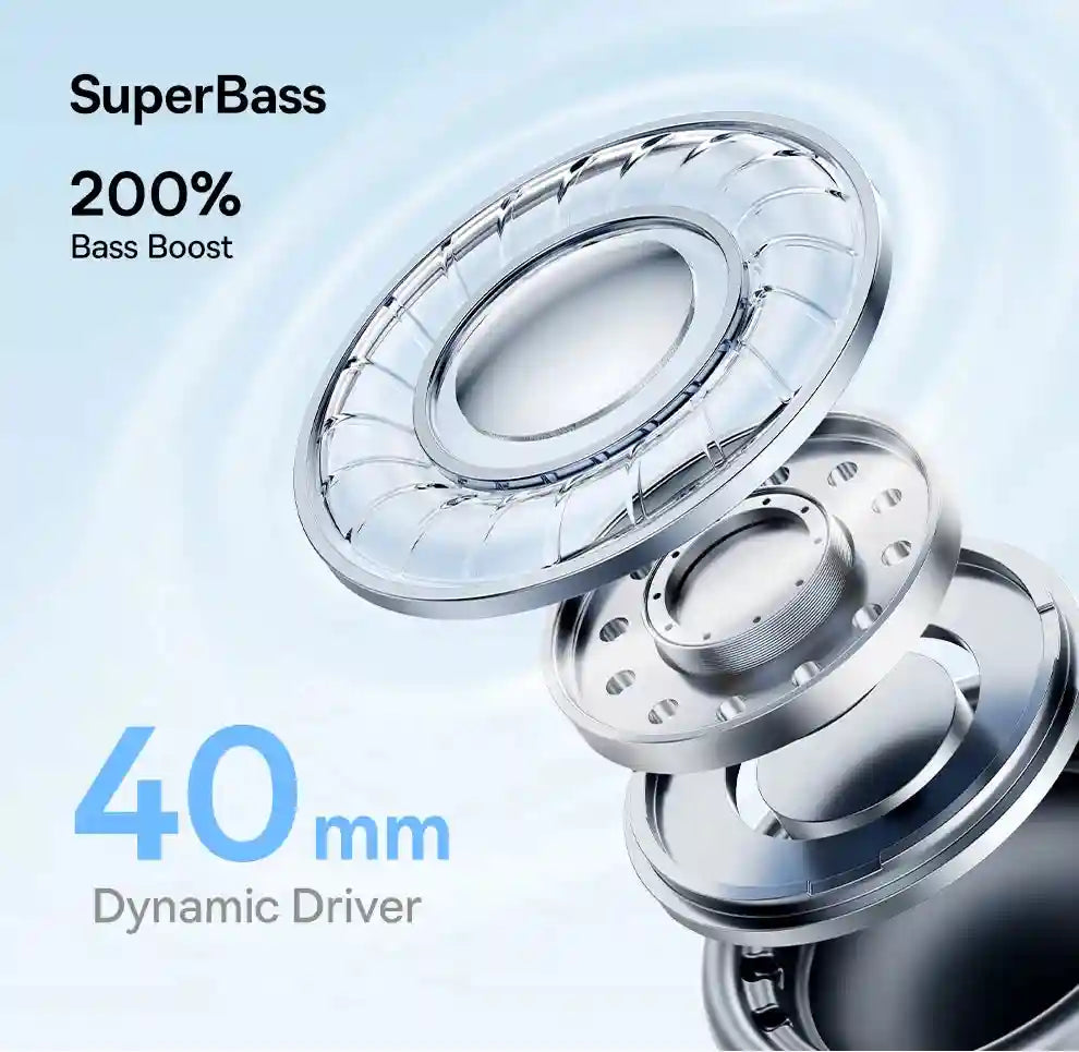 Wireless Headphones with 80H Playtime and Deep Bass - Tidesmit Tidesmit