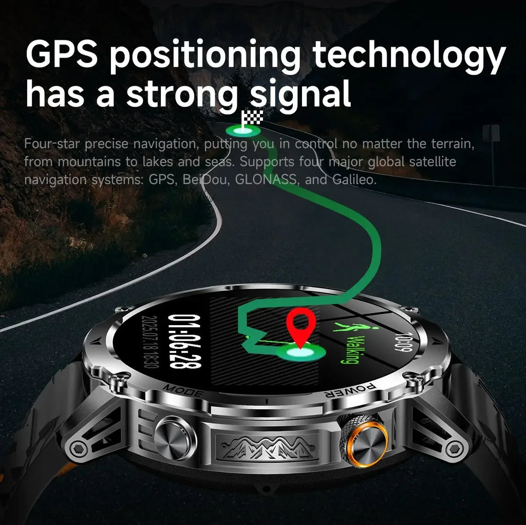 New T-Rex3 Ultra Smartwatch 1100mAh Battery GPS Compass IP69K Waterproof Outdoor Sports Tracker Military Grade Watch