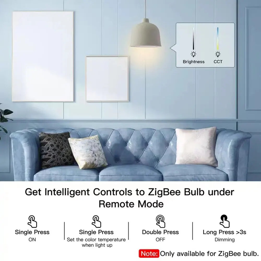 ZigBee Scene Switch Remote Control for Smart Home Automation 22WZ Tidesmit