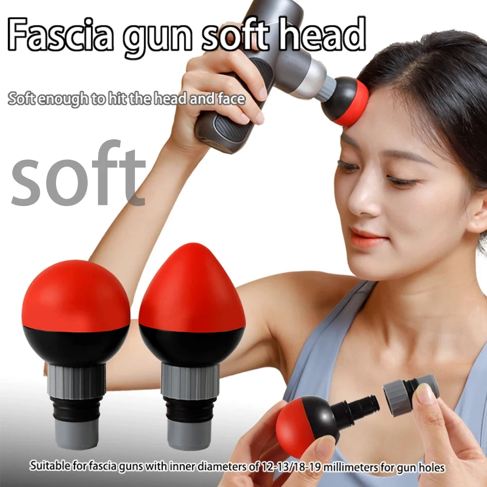 Massage Gun Replacement Head 18mm Soft Silicone for Deep Tissue Relief Relaxation Treatment Tidesmit