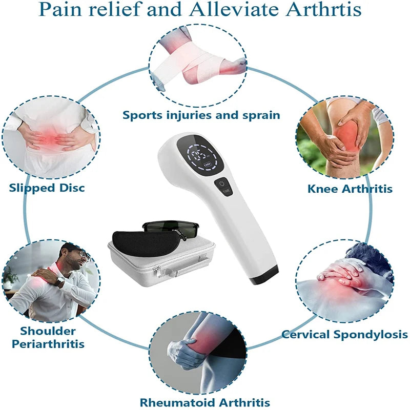Laser Therapy Device for Pain Relief - Handheld LLLT 808nm by Tidesmit Back Massage Instrument Tidesmit