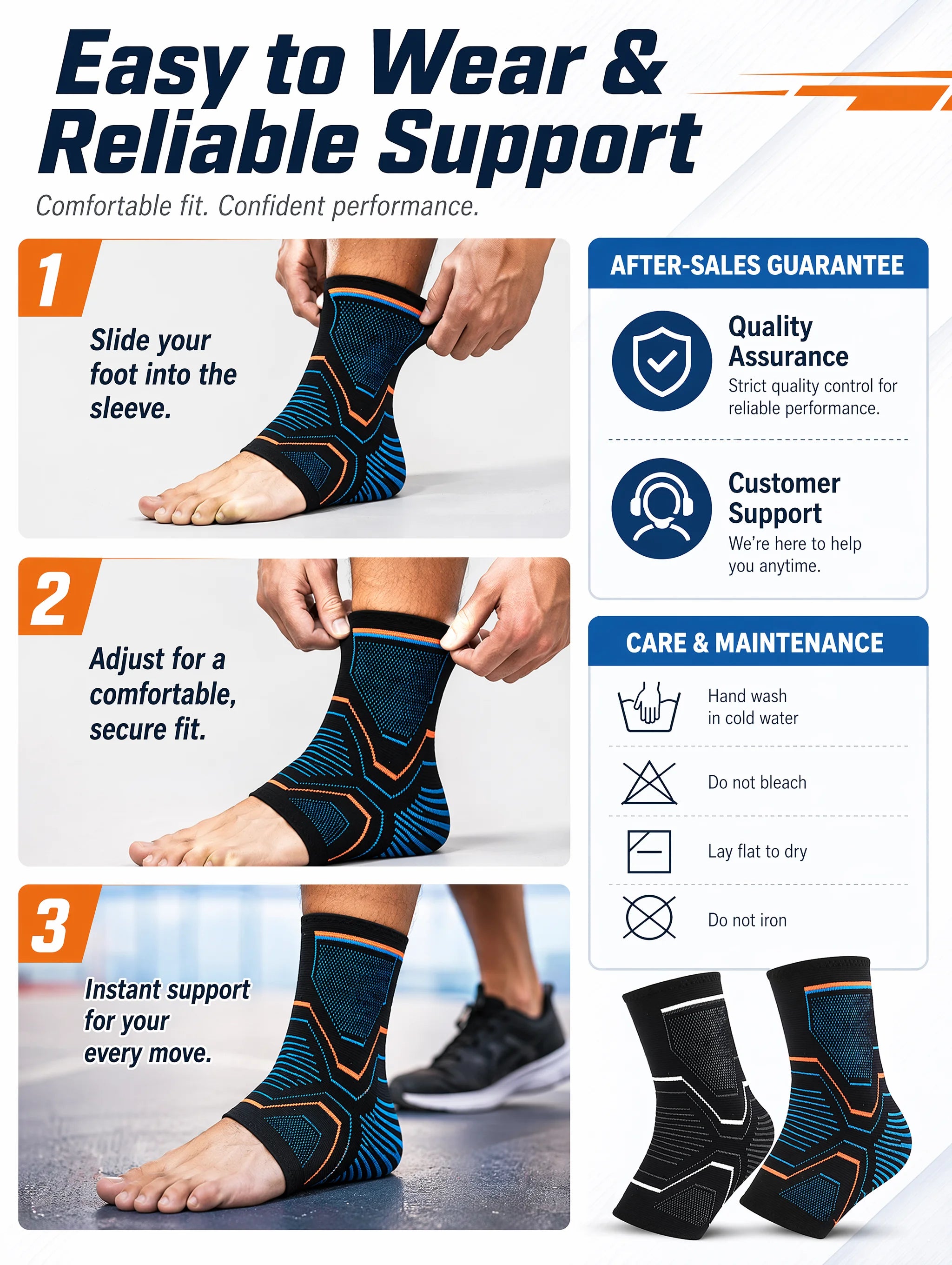 Ankle Brace Support Sleeve 3D Compression Ankle Protector Anti-Sprain Breathable Elastic for Running Basketball Gym Fitness Men