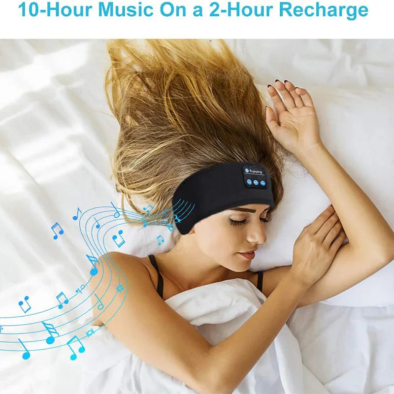 Bluetooth Sleep Headphones Headband - Soft Elastic Music Headset Tidesmit
