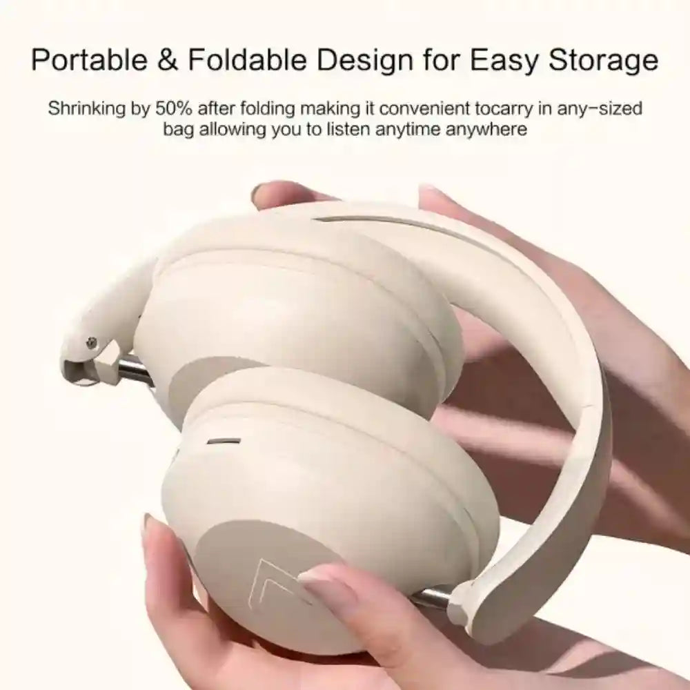 Wireless Over-Ear Headphones with Active Noise Cancellation Tidesmit