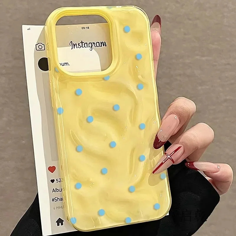 Polka Dot Shockproof Phone Case for iPhone - Slim Military-Grade Protection Tidesmit