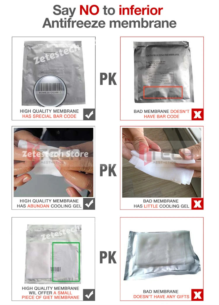 Antifreeze Membrane Pads for Cryotherapy - 10 PCS 42x34cm by Tidesmit Fascia Gun Tidesmit