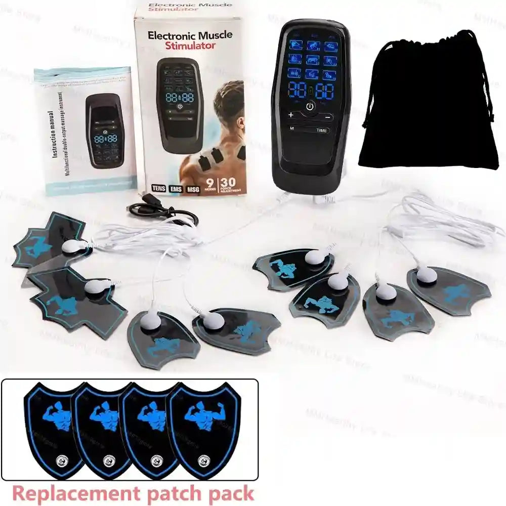 Electric Muscle Stimulator for Deep Tissue Recovery | Tidesmit Massage Roller Set-A and 4pa Tidesmit