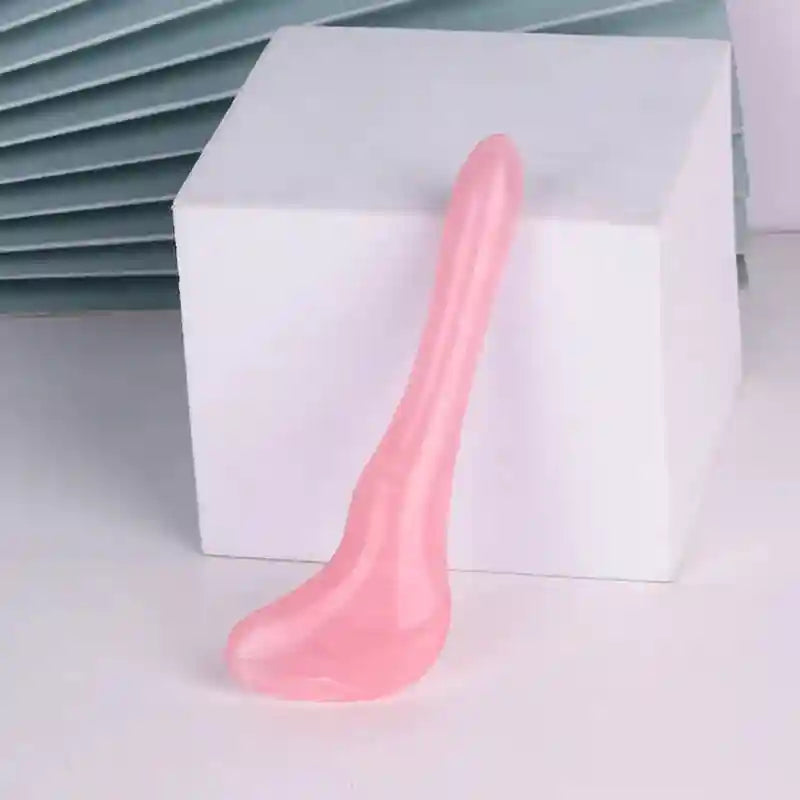 Gua Sha Facial Massage Tool - Natural Beeswax Eye Massager Eye Massage Instrument Pink-B Tidesmit
