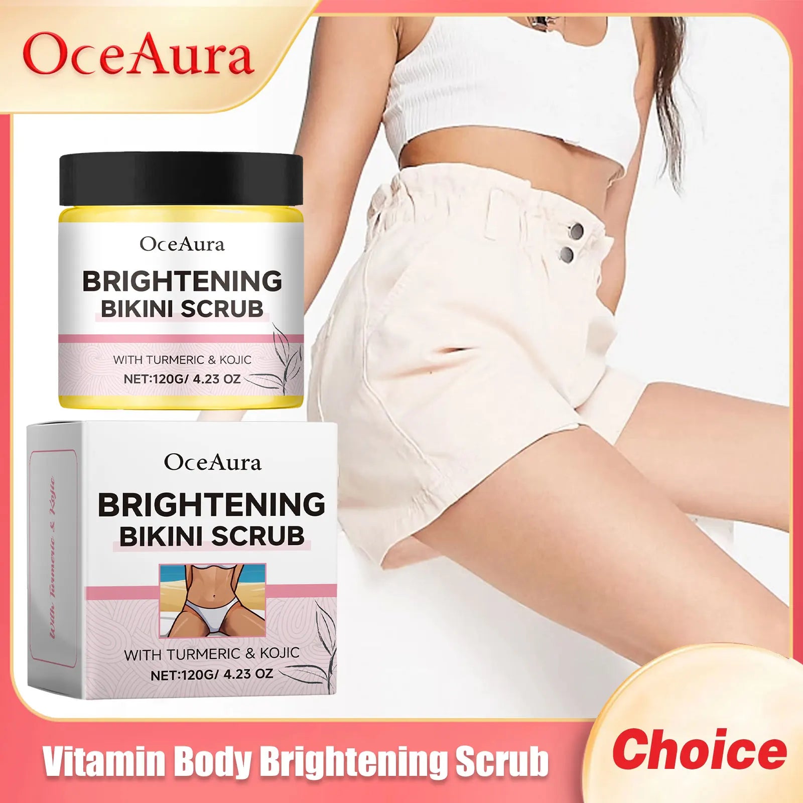 Vitamin Body Brightening Scrub 120g - Salon-Quality Exfoliating Treatment Scrubs Treatments Tidesmit