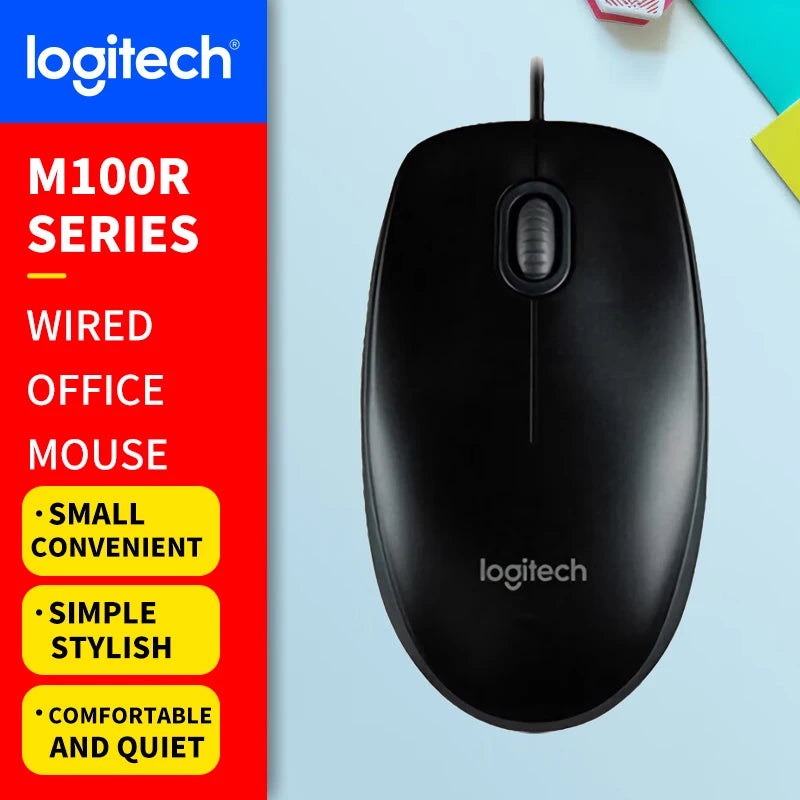 Logitech (M) Series Wireless Wired Office Mouse for Laptops, Quiet and Portable for Business and Home Use M650 M350 M350P M185