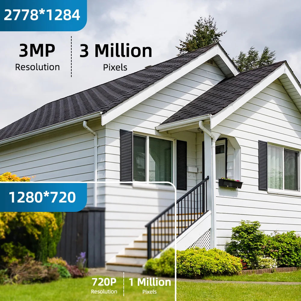3MP HD Video Peephole WiFi Camera 170° Wide-angle Human Detection Two-Way Audio Door Viewer Video-eye Wireless Cat-eye Cam TUYA