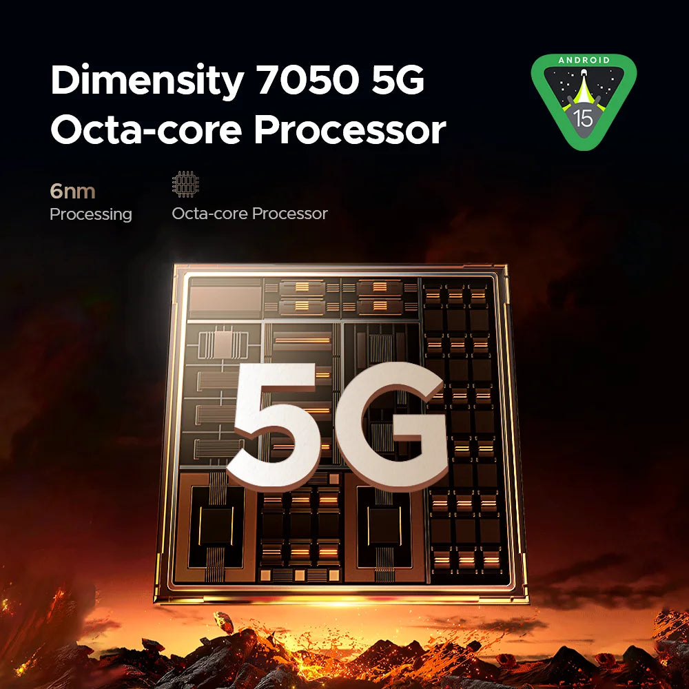 【Brand+】World Premiere DOOGEE Blade20 Turbo 5G Rugged Phone Android 15 Gemini Al 6.6'' HD+ 8GB 256GB AI Dual Camera