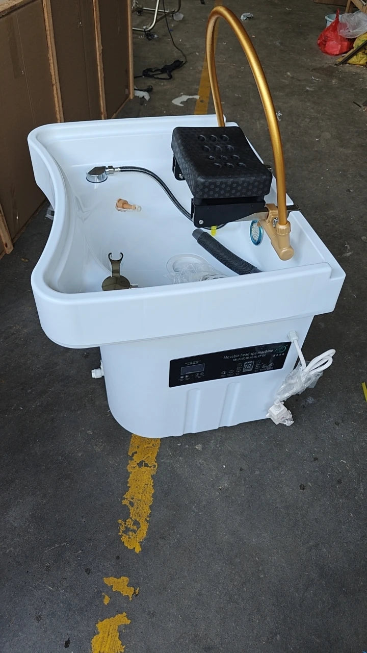 Portable Salon Hair Wash Basin Chair - Mobile Spa Sink Unit Massage Chairs Tidesmit