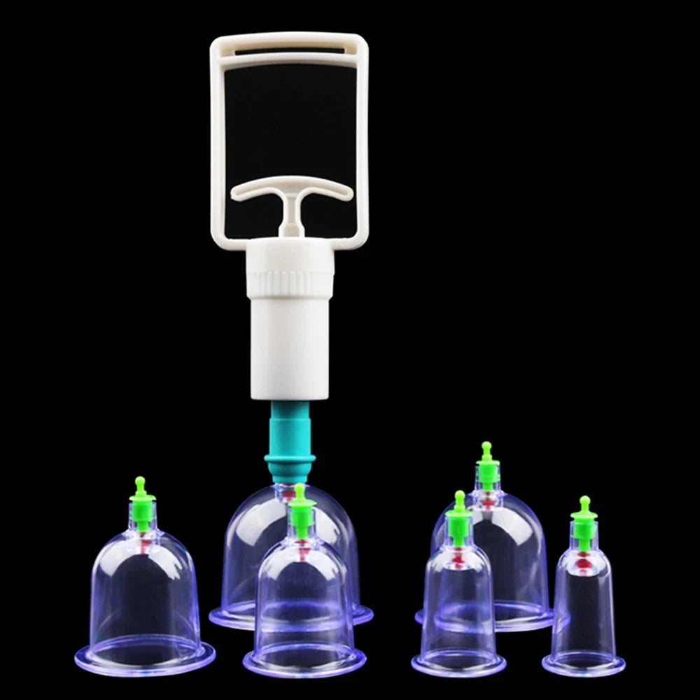 Vacuum Cupping Massage Kit for Deep Tissue and Muscle Recovery Fascia Gun 6pcs without box Tidesmit