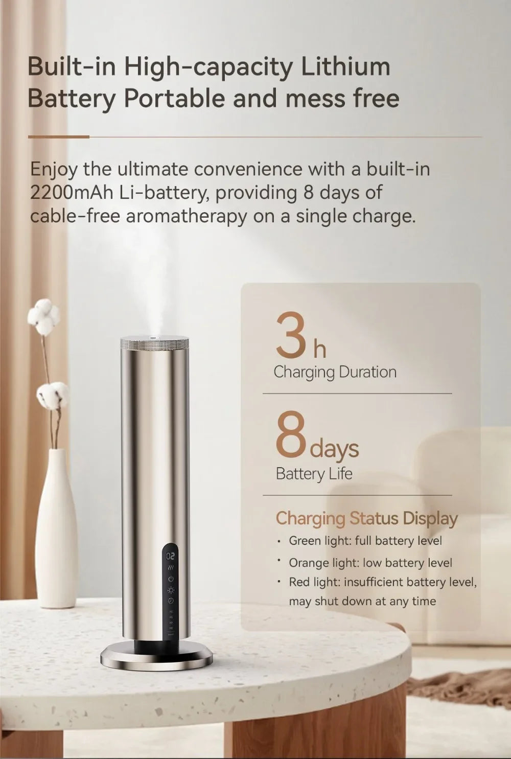 Professional Aroma Diffuser Electric Smell for Home Room Fragrance Waterless Scent Diffuser Smart Bluetooth Smell Distributor