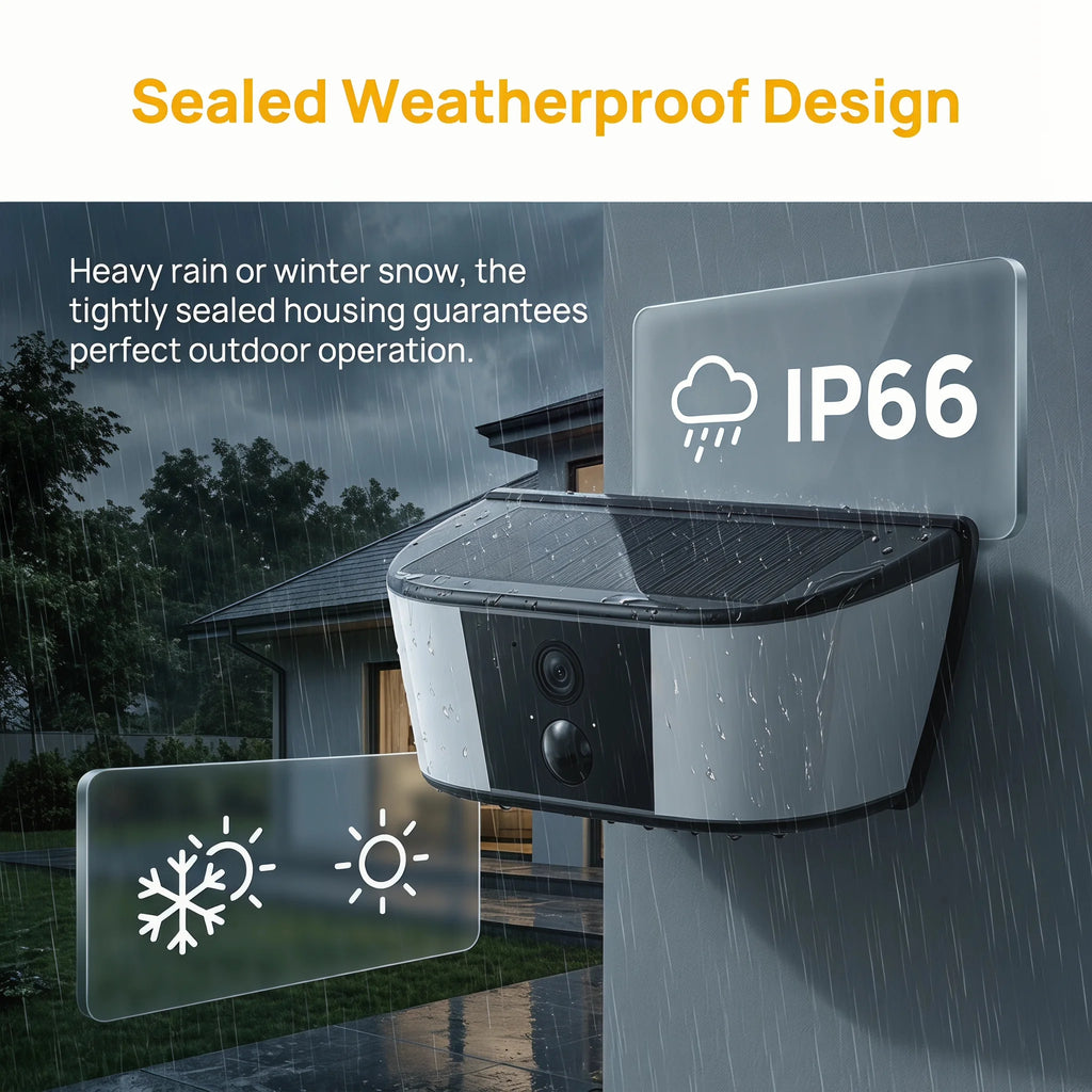 ANRAN 1296P Floodlight WiFi Solar Camera Security Outdoor Wireless Camera Human Detection Alarm Surveillance HD Two Way Audio