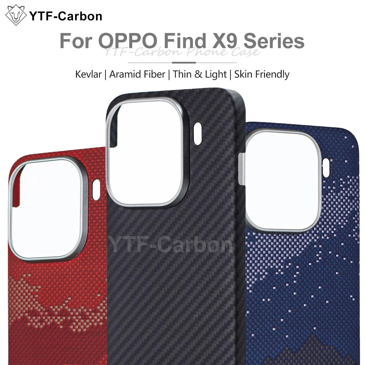 Oppo Find X9 Pro Carbon Fiber Case - Slim Magnetic Protection Tidesmit