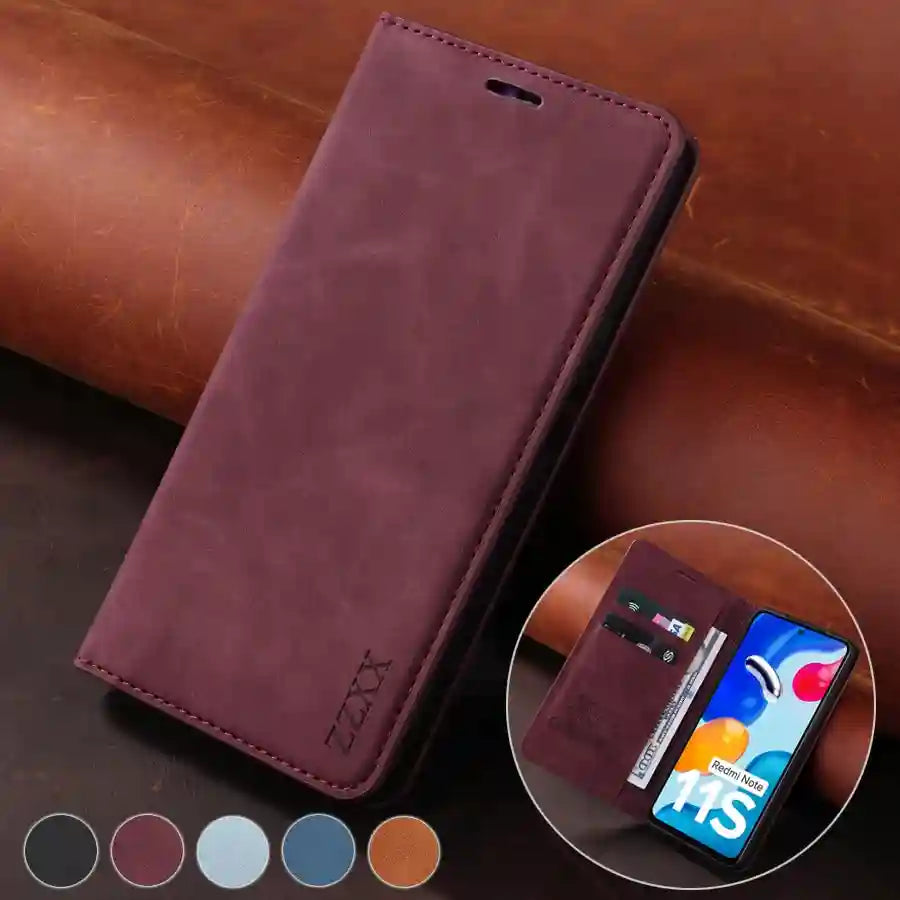 Flip Wallet Phone Case for Xiaomi Redmi Note 11 - Military-Grade Protection Tidesmit