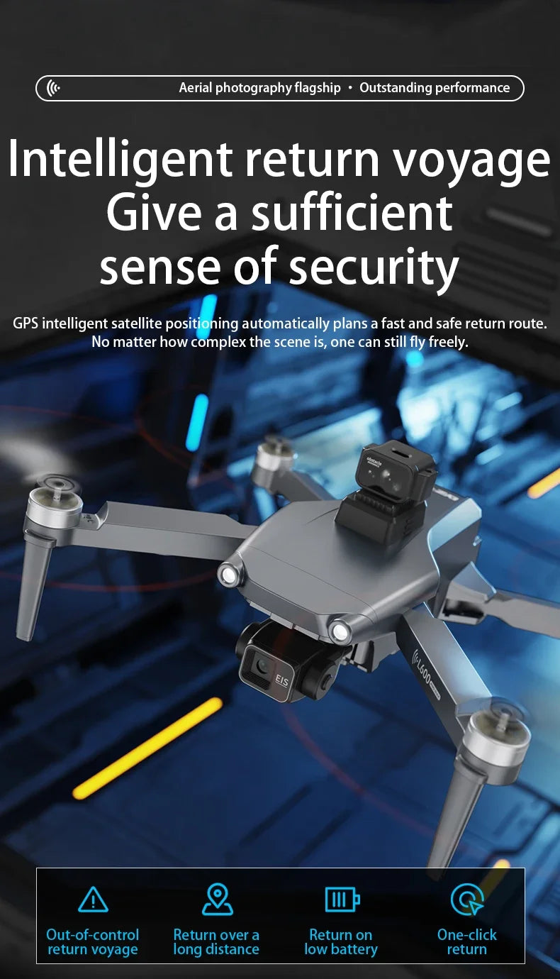 8K FPV Camera Drone with Laser Obstacle Avoidance and 3-Axis Gimbal Tidesmit