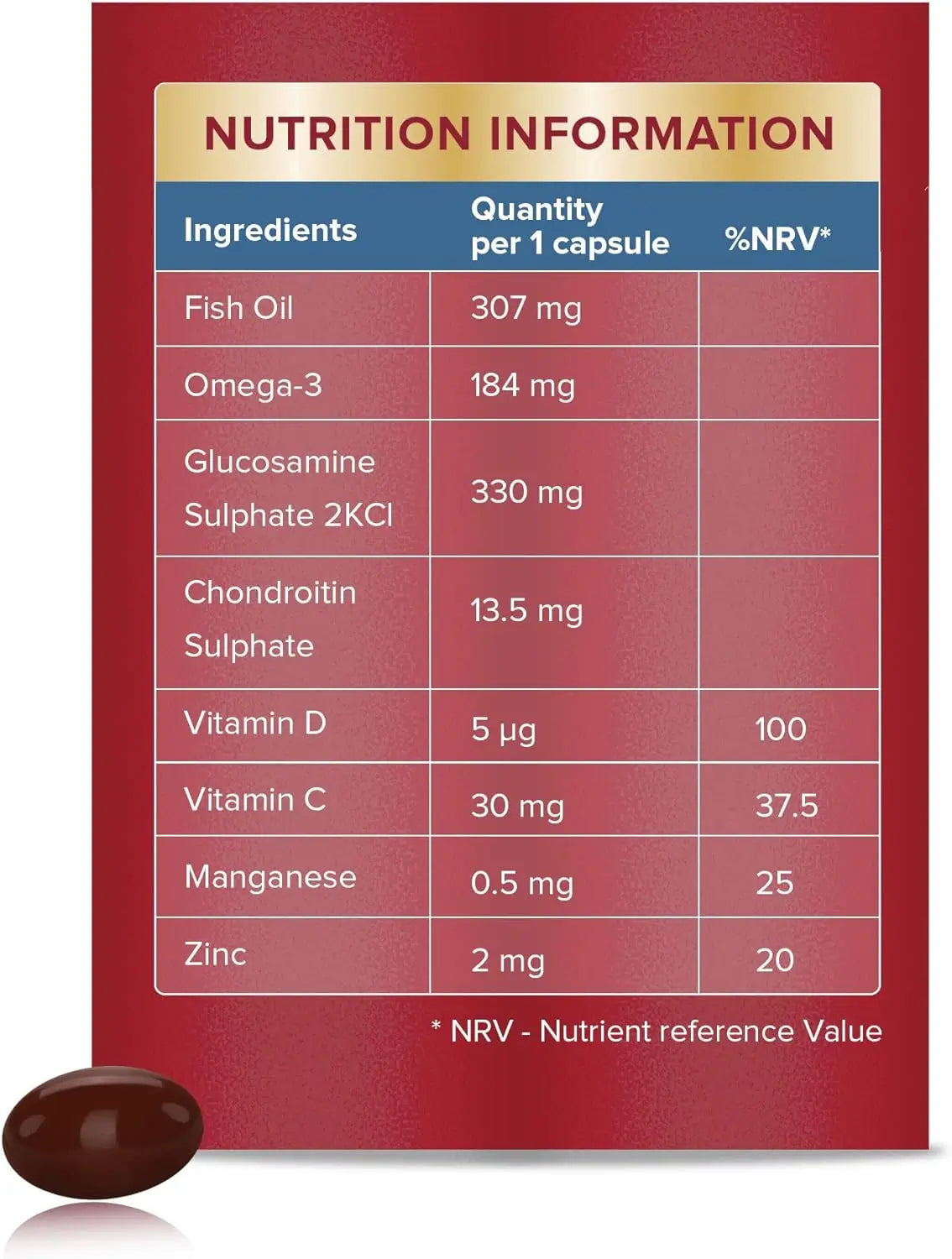 Seven Seas JointCare Essential: Omega-3, Glucosamine, Chondroitin, Vitamins C & D, Mn, Zn, 60-Day Food Supplements