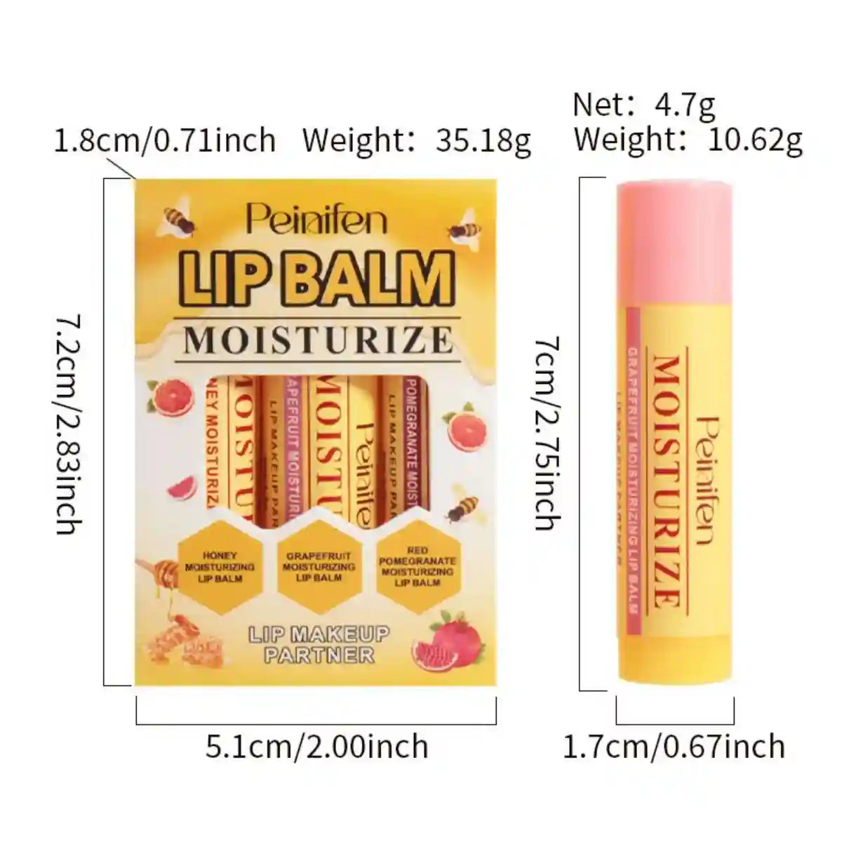 Natural Lip Balm Set: Hydrating Plant-Based Lip Care by Tidesmit Lip Care Tidesmit