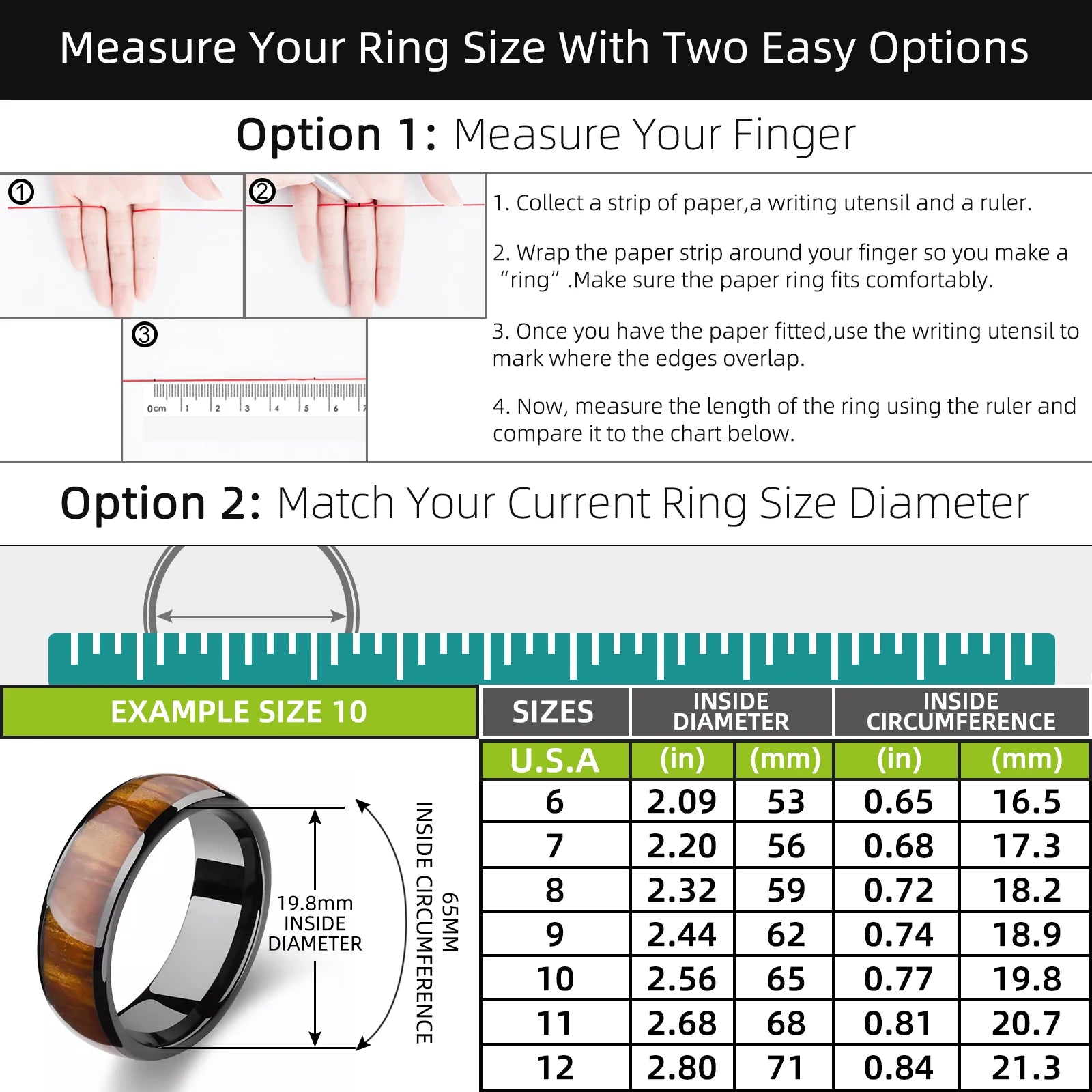 RFID Smart Ring 125kHz Rewritable Ceramic Access Control - Tidesmit Tidesmit