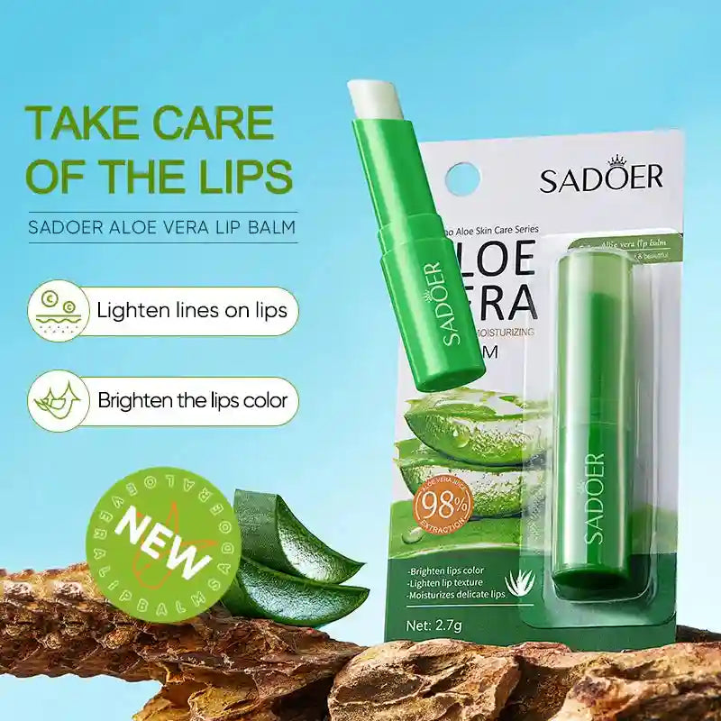 Aloe Vera Color Changing Lip Balm | Nourishing Moisturizing Lip Treatment Lip Care Tidesmit