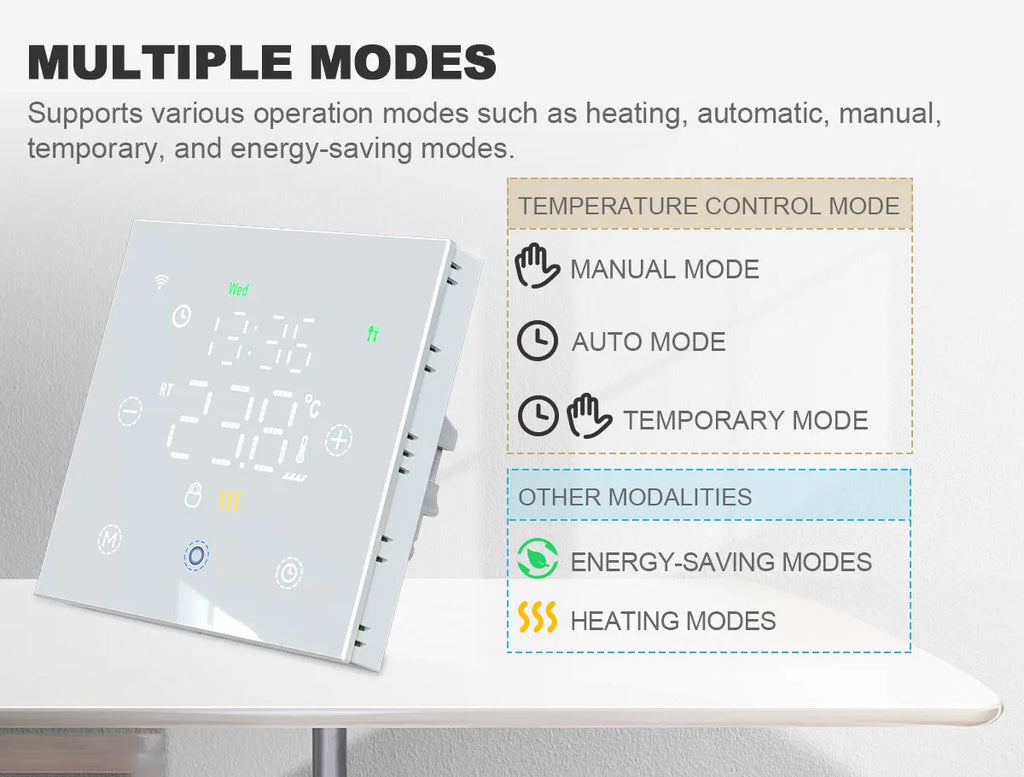 Smart Thermostat Tuya WiFi for Water/Electric Floor Heating Gas Boiler Remote Temperature Controller Alexa Google Yandex Voice