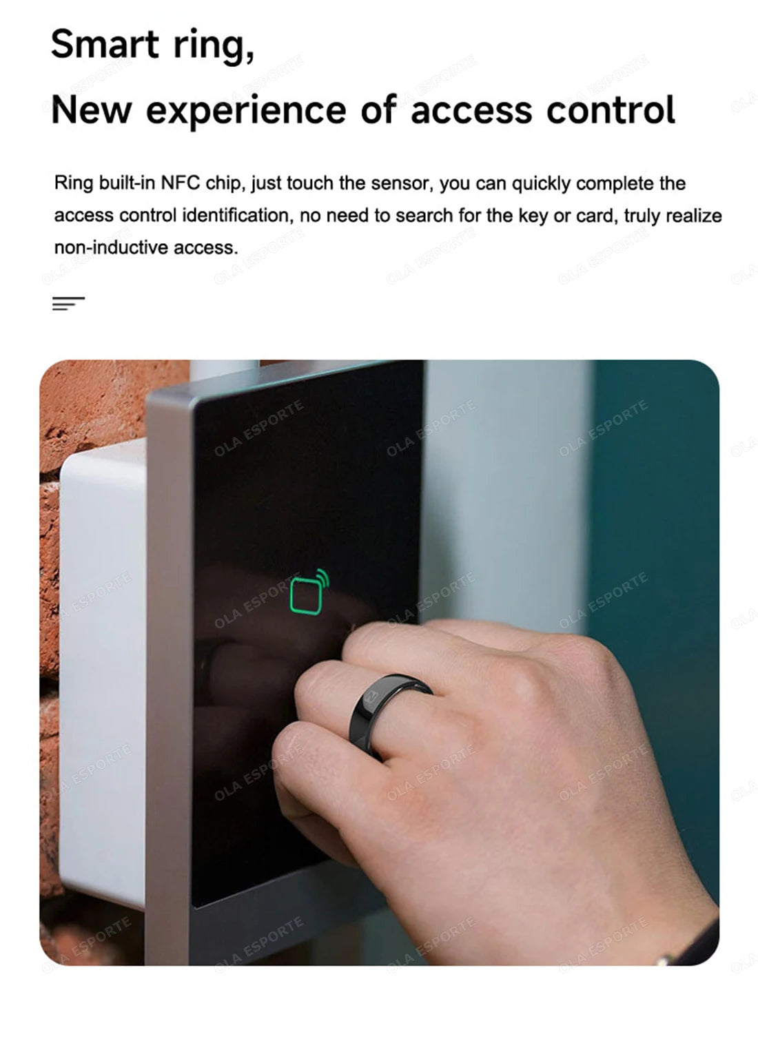 Smart Health Ring - Waterproof Fitness Tracker with Biometric Sensor Tidesmit